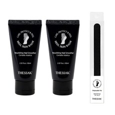 더싹 힐스킨 밤 60ml 2개+일자형 페디파일 세트 발전용 고보습 풋크림