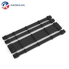 프리미엄 블랙 마더보드 24핀 ATX CPU 8핀 4+4핀 그래픽 카드 PCIE 8핀 6+2핀 GPU 6핀 슬리브 연장 케이블, CPU 4 4Pin, 0.3m