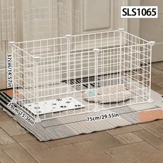 개펜 실내 울타리 작은 중형 테디 홈 격리 문 애완 동물 난간 고양이 케이지 토끼, 01 diy cage, 02 SLS1065