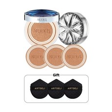 [BEST] 시즌1 아트델리 압솔뤼 라 볼륨 드 쿠션 본품 2개 리필 3개(퍼프 3개 증정), 실버 23호, 13g