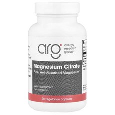 알러지리서치 마그네슘 시트레이트 90캡슐 시트르산 Magnesium, 1개