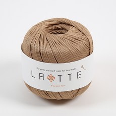 [앵콜스] (10+1) 라떼 LATTE 여름 코바늘 모자 가방 뜨개실, 22 진베이지(낱개), 1개