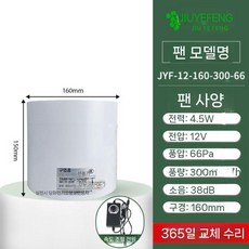 환풍기 태양광 화장실 4인치 옥상 자동 배출기 농장, 7 6 인치 / 속도 제어 모델 (160 PVC 파이프