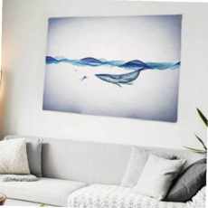 S 일러스트그림액자 흰수염 패브릭포스터 인테리어 59000EA 1EA, 본상품