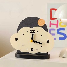 구름 디자인 탁상시계 데스크탑 심플모래시계 거실 별, 1개, 클라우드 시계 테마 세트3