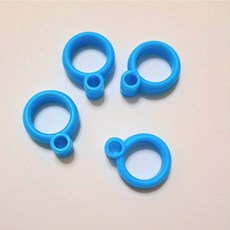 里和 韓國正版 米菲兔 304不鏽鋼 兒童 餐具組 學習筷 湯匙 叉子 餐盤 水壺 水杯 防燙碗 學習碗筷 樂扣式 餐盤, 1個, 原廠指環 小藍4, 小藍