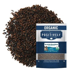 Organic Positively Tea Company 페퍼민트 잎 허브 티 루즈 리프 113.4g(4온스), 스코틀랜드 아침 식사