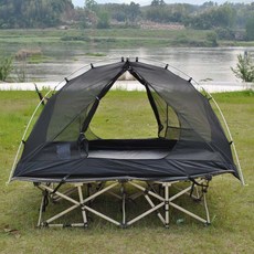 輕量雙人迷彩露營蚊帳：防蟲透氣行軍床帳篷，戶外野營必備, 單獨離地帳篷內帳