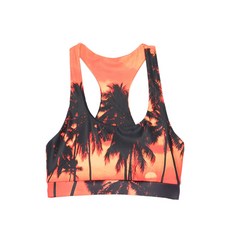 블루스카이인 트로피컬 선셋 스포츠 브라
