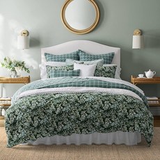 Laura Ashley - 이불 세트 매우 부드럽고 아늑한 침구 어울, Bramble Floral Green