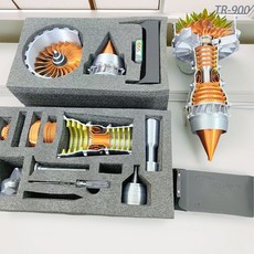 항공엔진모형 전동젯엔진조립키트 비행기엔진 부품(자체조립) 전시용DIY세트, G. 배터리 유형 조립