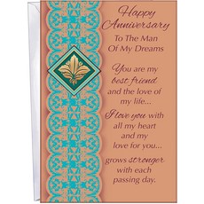 Chuck's Card-O-Rama - 남편 기념일 카드 - 시카고에서 제작 - 대형 카드는 25.4cm x 19.7cm(10x2.54cm x 7.7x2.54cm)까지 열립니다, Chuck's Card-O-Rama - 남편 기념일 카