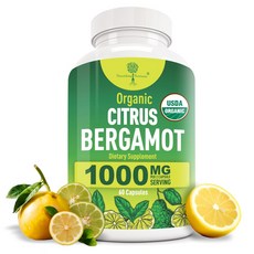 너리싱뉴트리언트 이탈리안 베르가못 폴리페놀 1000mg 60캡슐 베르가모트, 1개