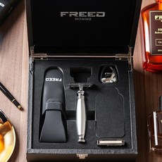 FREED 尊爵四件組雙刃刮鬍刀禮盒 - 一周年紀念款 男士刮鬍刀, 1個, 阿提米絲,免費刻字, 10