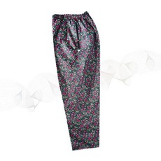 여성 꽃무늬 밴딩 와이드 팬츠 편안한 홈웨어 하의