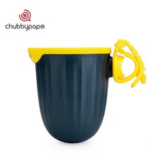 Chubby Papa 嬰兒車三閤一水杯架 推車奶瓶架 雙杯架, 1個, 藏青杯架