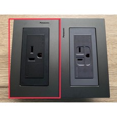 Panasonic國際牌 GLATIMA 青炭灰面板 冷氣插座 220V插座 灰色霧黑色, 1個