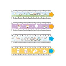 모닝글로리 캐릭터 겹자 30cm 랜덤, 3개