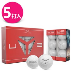 V PLUS 高爾夫球 U·3 Generation II, V PLUS U3 Generation II 高爾夫球 ,白 (3-piece), 1套, 5個裝
