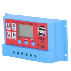 태양광 태양광 컨트롤러 태양광 컨트롤러 LCD 디스플레이 12V24V 3단계 PWM 태양광 재생 에너지 컨트롤러30A, 30A