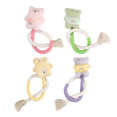 逗貓必備玩偶咬咬繩玩具 貓咪咬咬繩 貓咪玩具 貓潔牙繩 貓咪自嗨玩具 寵物玩具, 1個, 隨機出貨, 顏色隨機出貨