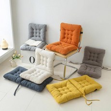 簡約連體坐墊 一體式坐靠設計 加厚辦公室墊 學生久坐護腰 人體工學禮物推薦, 米白色,40x80cm【兩個裝】