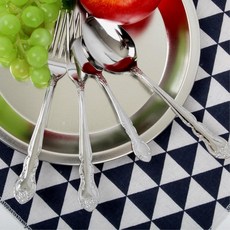 유럽풍 문양 클래식 디저트 스푼/포크 도시락수저 부부수저 모던주방 디자인이이쁜, 포크