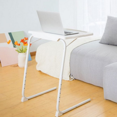 1인용 높이 조절 테이블 이동식 침대 테이블 사이드 보조 책상, 단일옵션