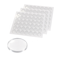 투명 양면 젤 패드 피규어 고정 스티커 미끄럼방지 소품 고정 패드 10mm, 126개