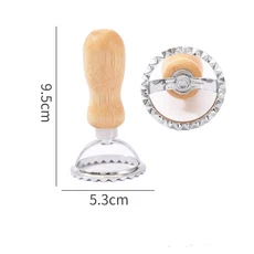 1pc/2pcs/4pcs/5pcs Ravioli 스탬프 메이커 커터 (롤러 휠 포함) Ravioli 파스타 만두 라자냐 Pierogi 용, 10 Series C