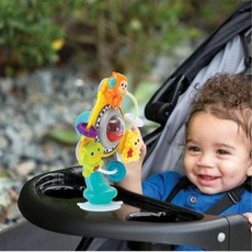 딸랑 회전롤러볼 유모차부착 장난감 악세서리 인형, 1개, 색상 혼합