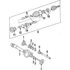 Mopar 모파 52068535 액슬축 씰