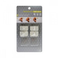 무타공 액자 걸이 꼭꼬핀 액자핀 벽 고정핀 4개입 벽고리 문걸이