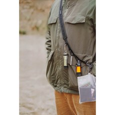 캠핑 타프줄 웨빙 체인 스트랩 크로스 가방 스트링, 브라운