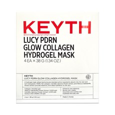 키스 루시 피디알엔 글로우 콜라겐 하이드로겔 마스크 4매, 1개, 4개입