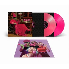 Gorillaz 街頭霸王 迷幻島嶼 Cracker Island 限量粉紅彩膠 2LP 黑膠唱片, 1個