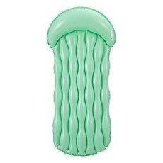 Funsicle 1.8m(6피트) Simple Zzzz 공기 주입식 워터 매트 편안한 머리 받침대 포함, 청록색