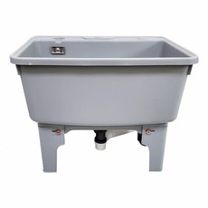 蝴蝶衛浴 洗拖把槽 落地式水槽 高腳拖把池 可移動水槽 洗物槽 墩布池 帶溢水孔, 1個, L廊-4782