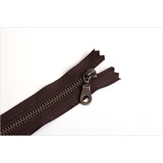 퀼트넘버원 YKK 지퍼 10cm (둥근텍), 브라운, 1개