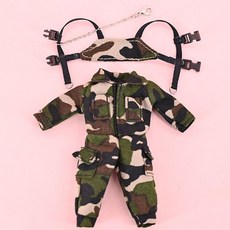 OB11 戰術服配件組 適用於 GSC 黏土人 YMY 素體 含 P9 娃娃服飾, 1個, 迷彩色