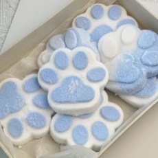 亮燈貓爪捏捏樂 解壓玩具 超軟泥感食玩 減壓玩具, 15*15巨大植絨藍色貓爪【pvc袋13, 1個