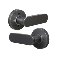 엔젤금속 방문손잡이 블랙 stl-811D, 1개, 다크그레이
