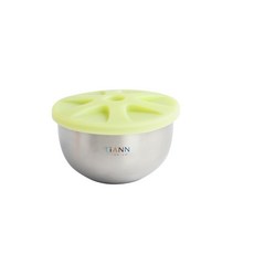 TiANN 鈦安 純鈦雙層碗 550ml, 1個, 鈦碗+綠色碗蓋