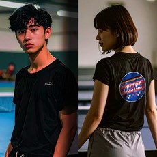 닥터노이바우어 - 드라이 라운드 티셔츠 DTRUS-26011 남녀공용 탁구 반팔티