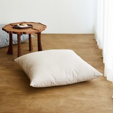 모던하우스 [모던하우스] L NEW COTTON 베이지 고방체크 좌식방석 60X60