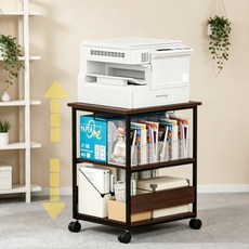 JSUSUJ 본체 선반 데스크 확장 사이드 테이블 책상 보충 선반 프린터다이 거치대, C