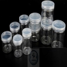 따뜻한잡화점 원통 플라스틱투명용기 비즈정리함 소품보관함, 7cm - 120ml, 투명70 120ml, 1개