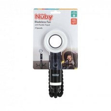 Nuby 無葉片式推車風扇 推車用 腳踏車用 安全無葉設計 輕巧便攜, Black, 1個