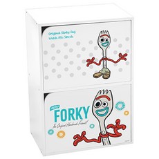 收納王妃 迪士尼玩具總動員雙層櫃 二層木門櫃, 叉奇