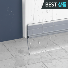 제네시픽 샤워부스물막이 화장실문 방풍 문틈막이, 투명, 1개